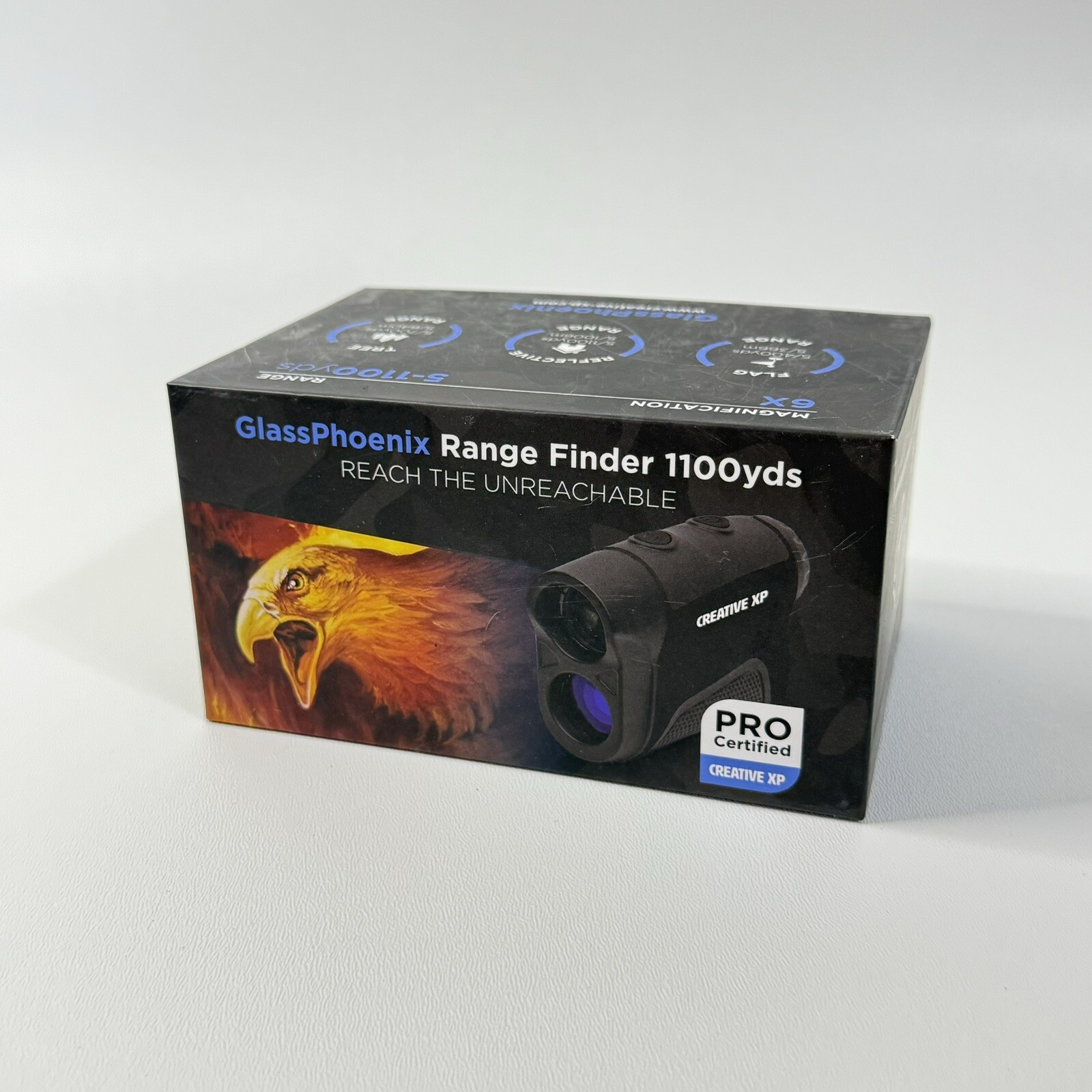 Creative XP Glass Phoenix Range Finder 1100 Yds, New Open Box