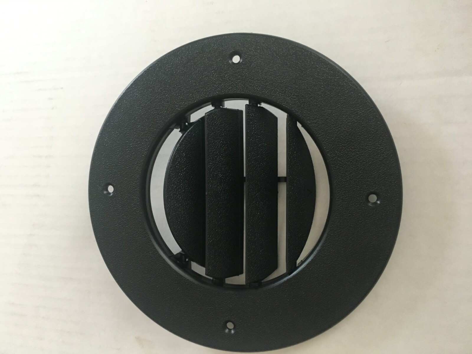 BLACK Round AC Ceiling Vent Open Close Adjustable Rotate Camper Trailer RV