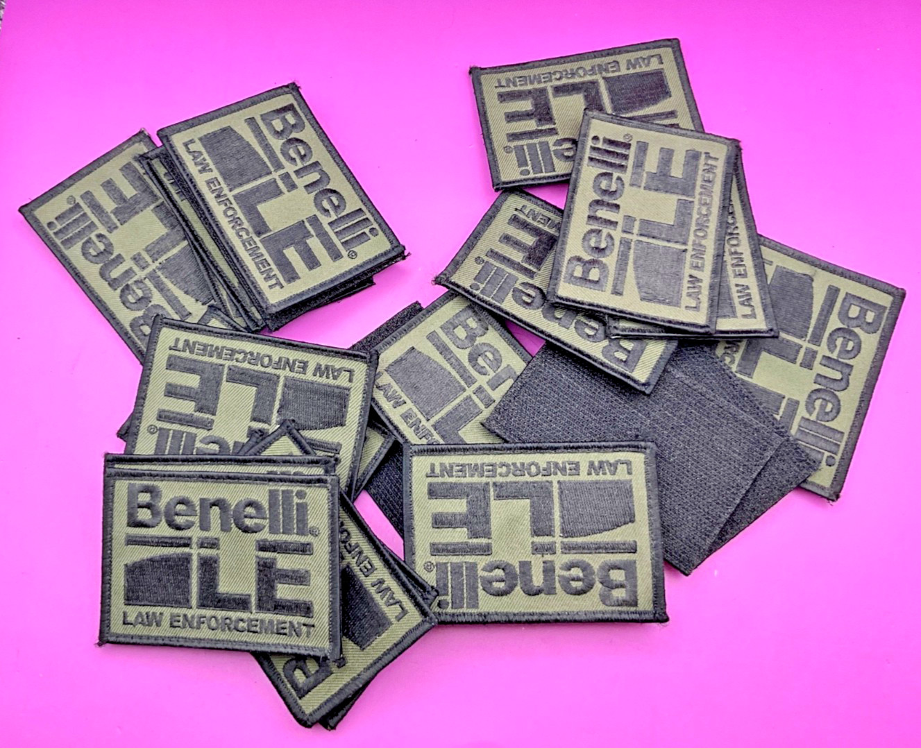 BENELLI LE TACTICAL EMBROIDERED HOOK AND LOOP LAW ENFORCEMENT MILITARY PATCH
