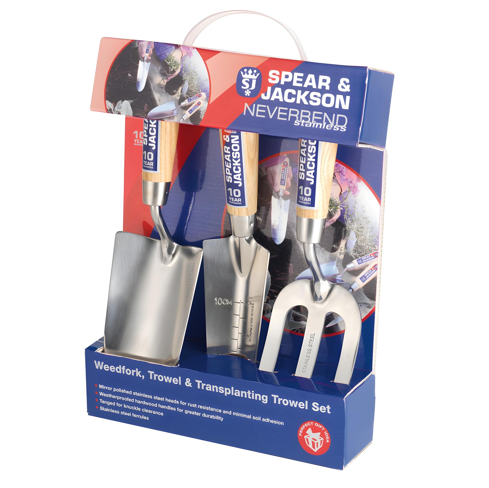 Spear & Jackson 3056GS Neverbend Stainless 3 Piece Gift Set Silver