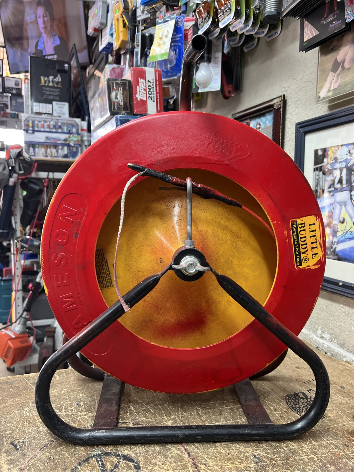 Jameson Little Buddy 300’ Orange Fishing Line Fiberglass Rod Cable Puller