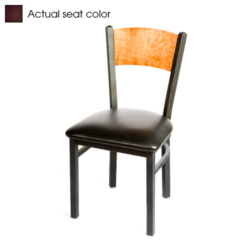 Oak Street Mfg. Oak Street Mfg Plain Cherry Wood Back Chair w/Wine