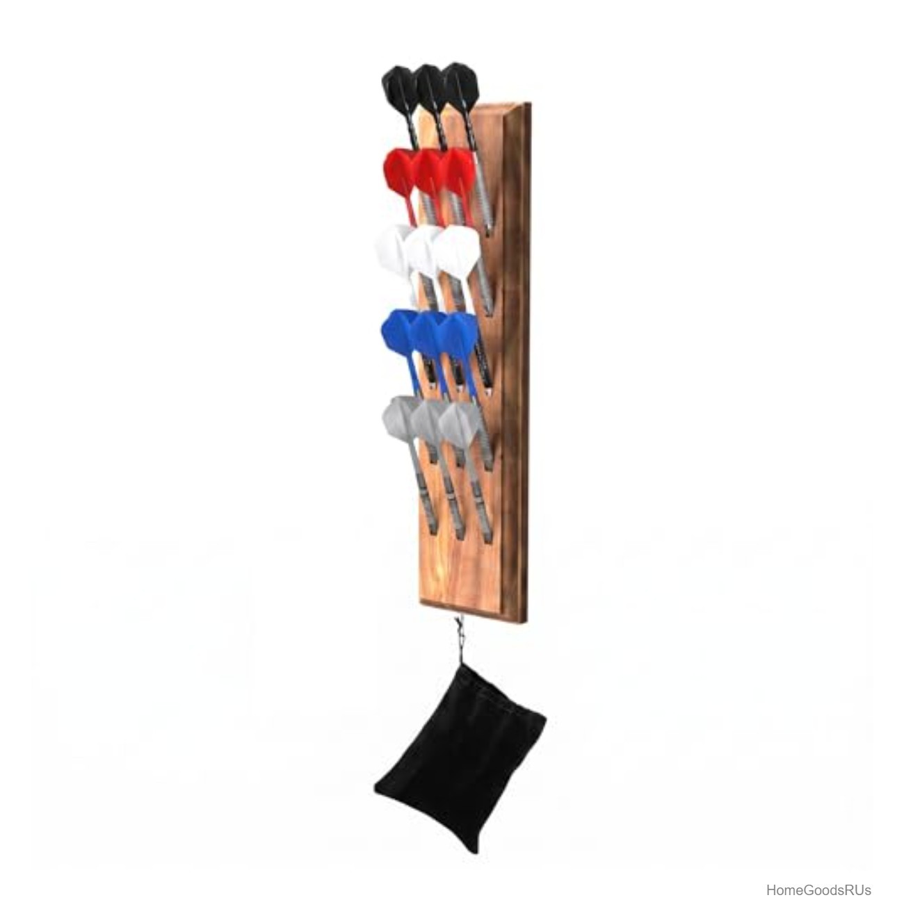 Wall Mounted Solid Wood Steel Tip Soft Tip Dart Holder Caddy Holds 12