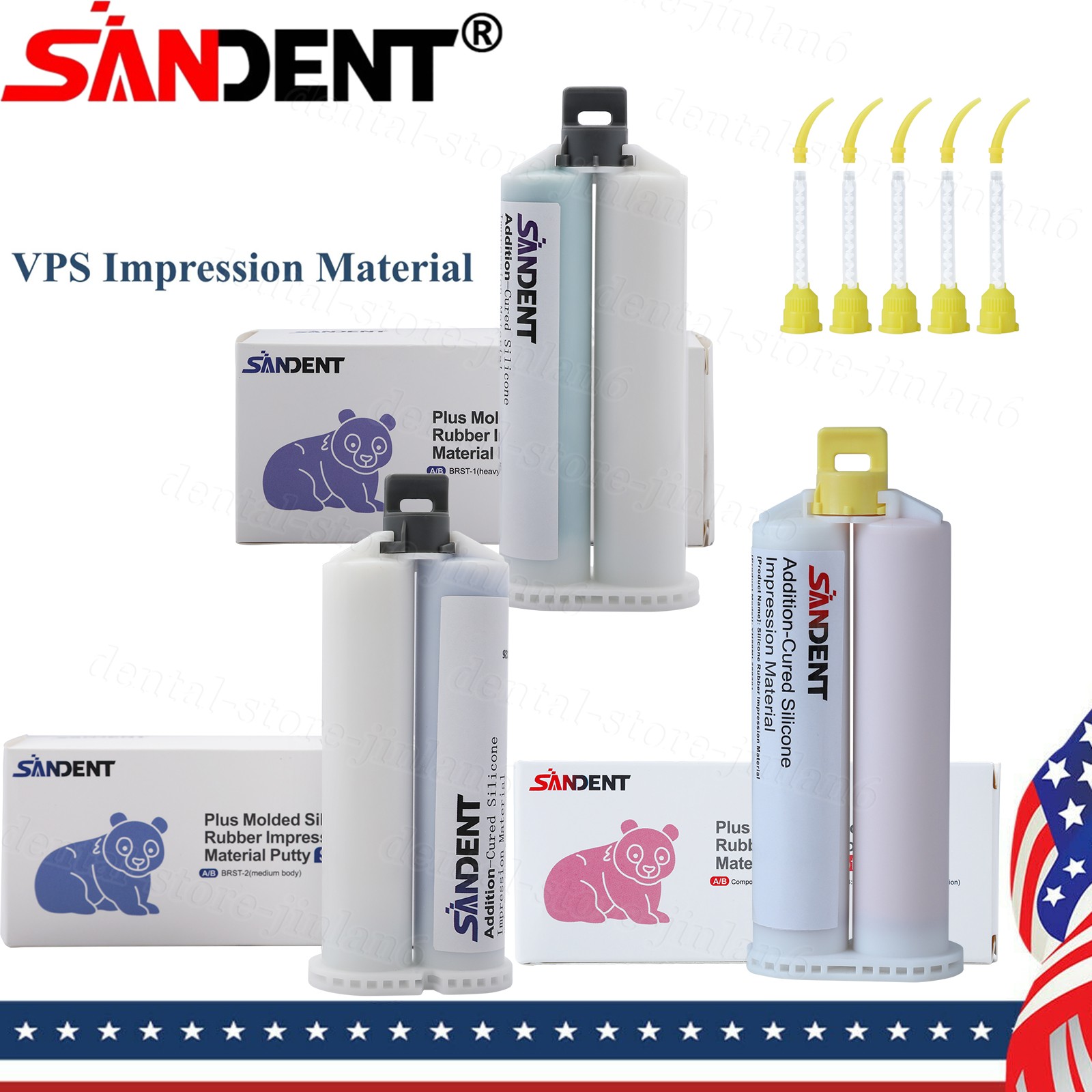 VPS Dental Impression Material Putty Heavy Regular Light Body Fast Set Qtys