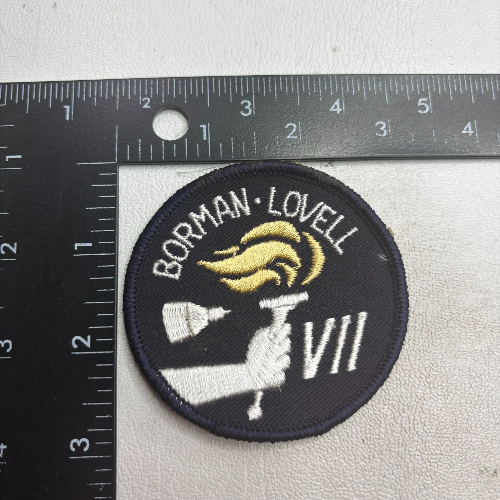 Vtg Astronaut Space Mission GEMINI VII GEMINA 7 Patch 65XC