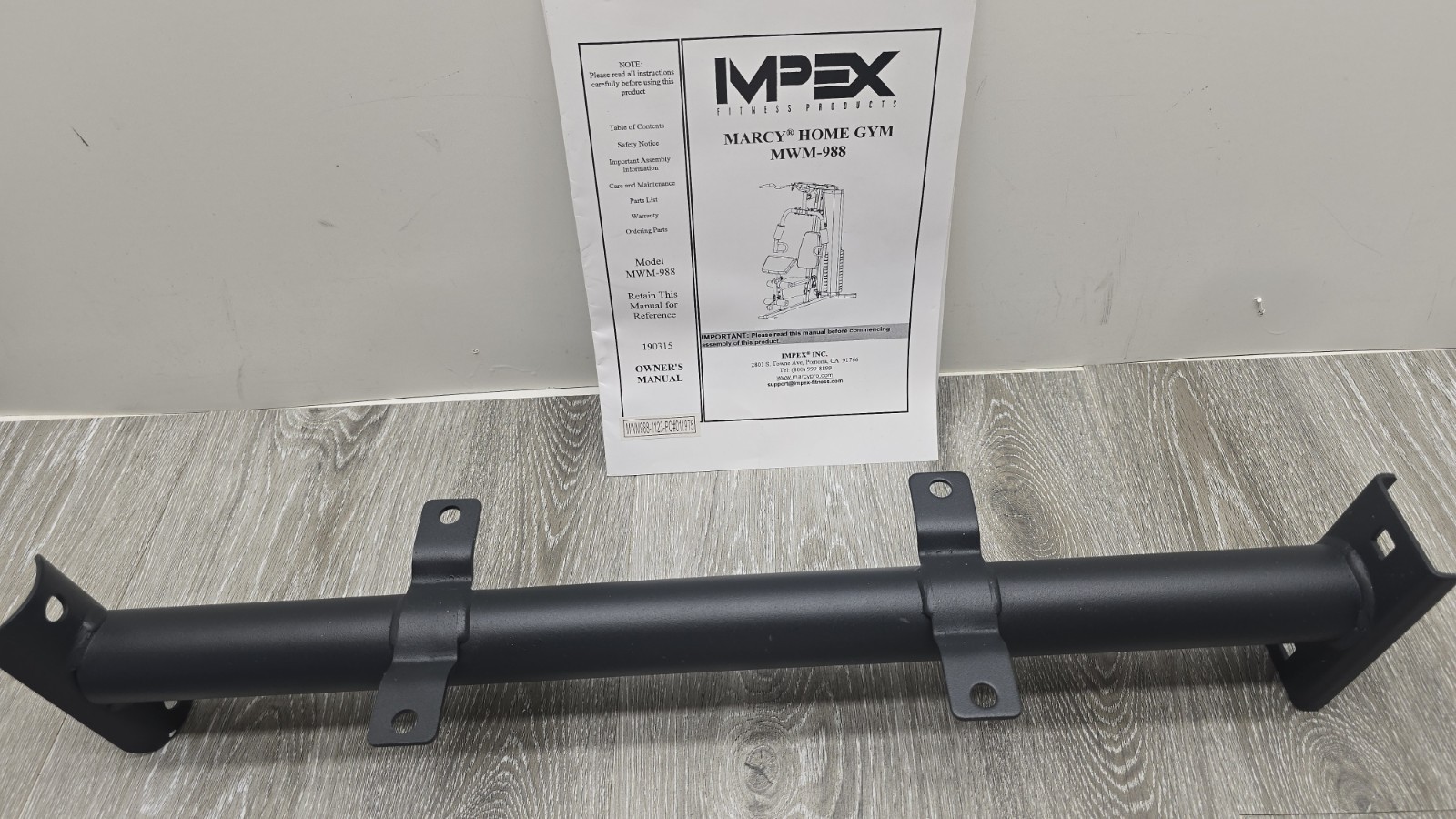 Marcy Home Gym OEM Seat Support Part #6 for MWM-988, 989 Brand New