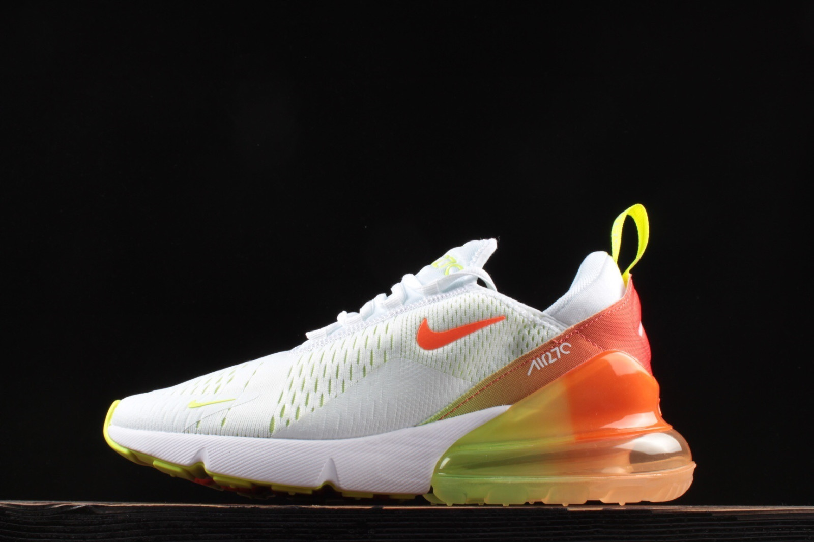 NIKE Air Max 270 "Summer Gradient"Men's low-top sneakers White Orange