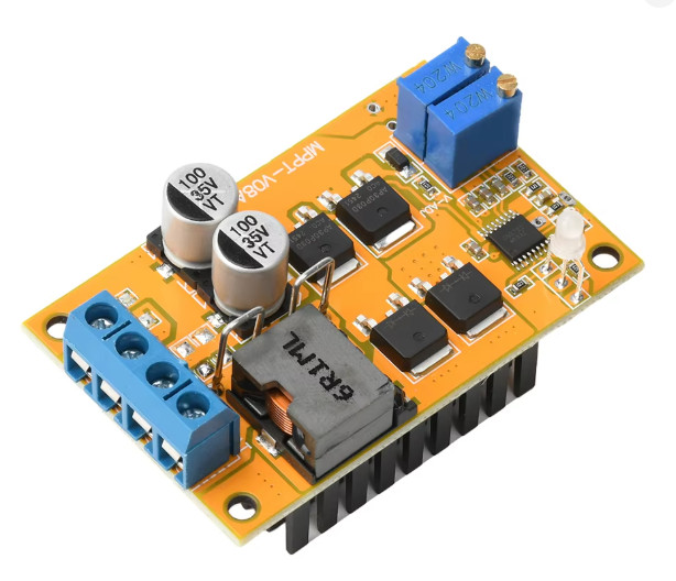 For MPPT 100W 5A Solar Charge Controller with Backflow Prevention 8-28V Range
