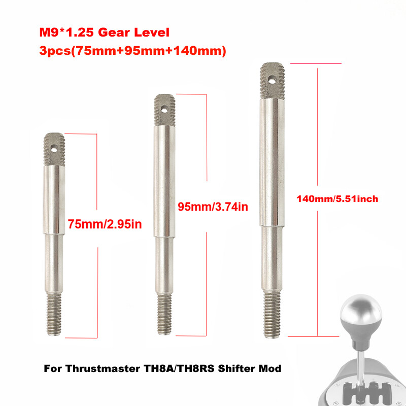 M9x1.25 Gear Level For Thrustmaster TH8A TH8RS Shifter Mod Suits OEM Knob