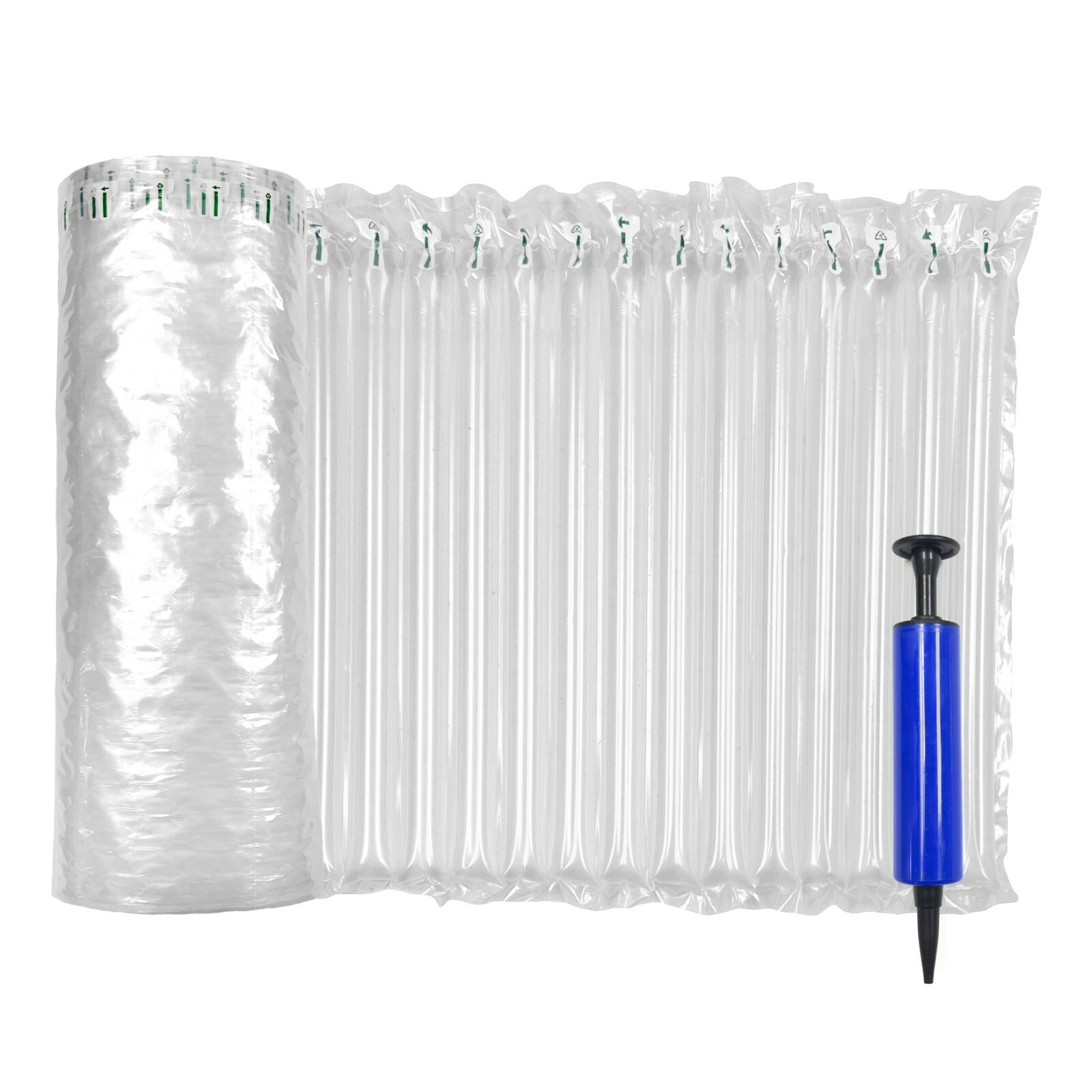 10 Inch x 144 Feet Inflatable Bubble Cushioning Wrap Roll with Free Pump