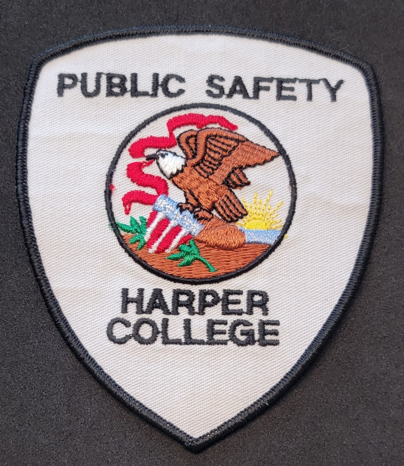 Illinois Police Patch Harper College Public Safety Palatine IL Campus Security