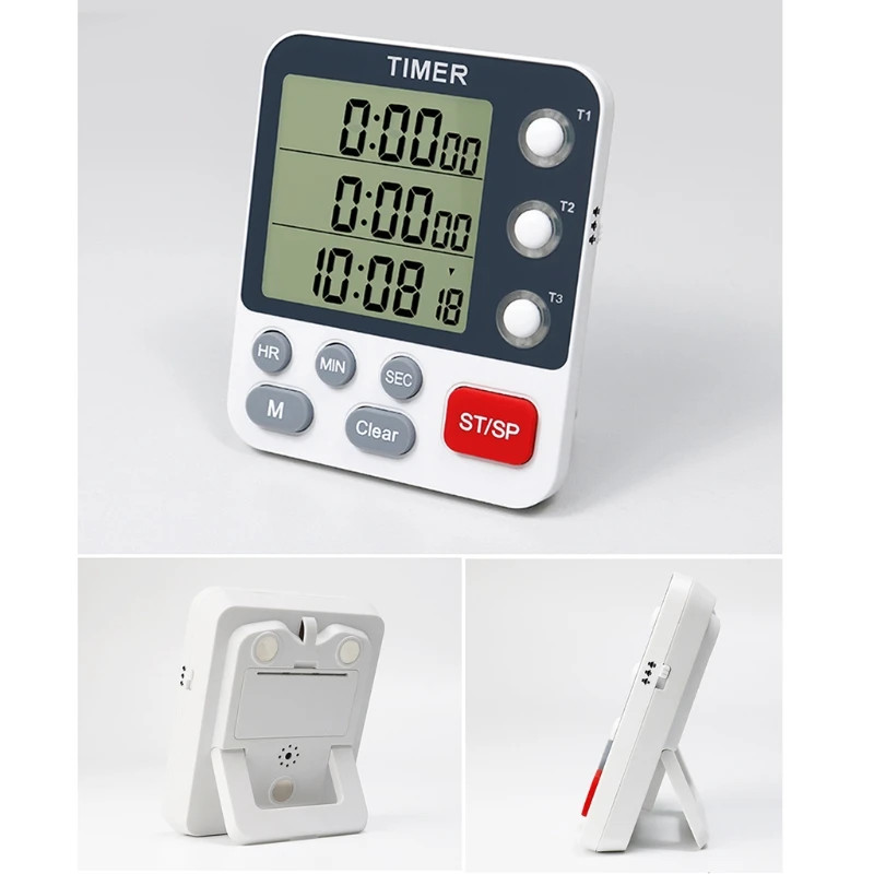 Digital Kitchen Timer, Cooking Timer, Count Up and Down Timer for Loud Alarm, Cl