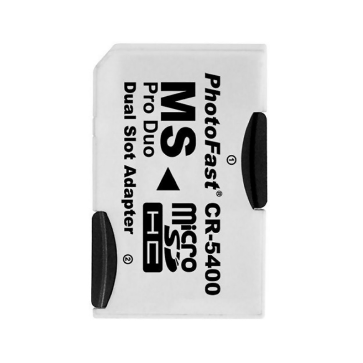 Dual Micro SD TF To Memory Stick Converter MS Pro Duo PSP Card 2 Slot Adapter e