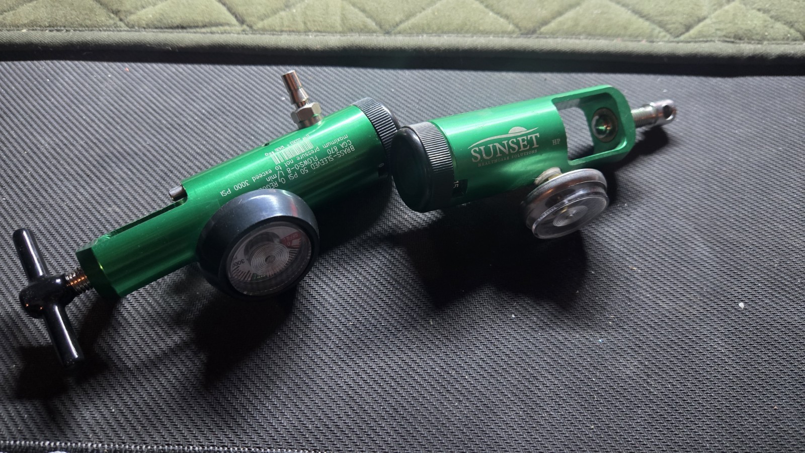 Lot Of 2 Oxygen Pressure Regulators Drive And Sunset