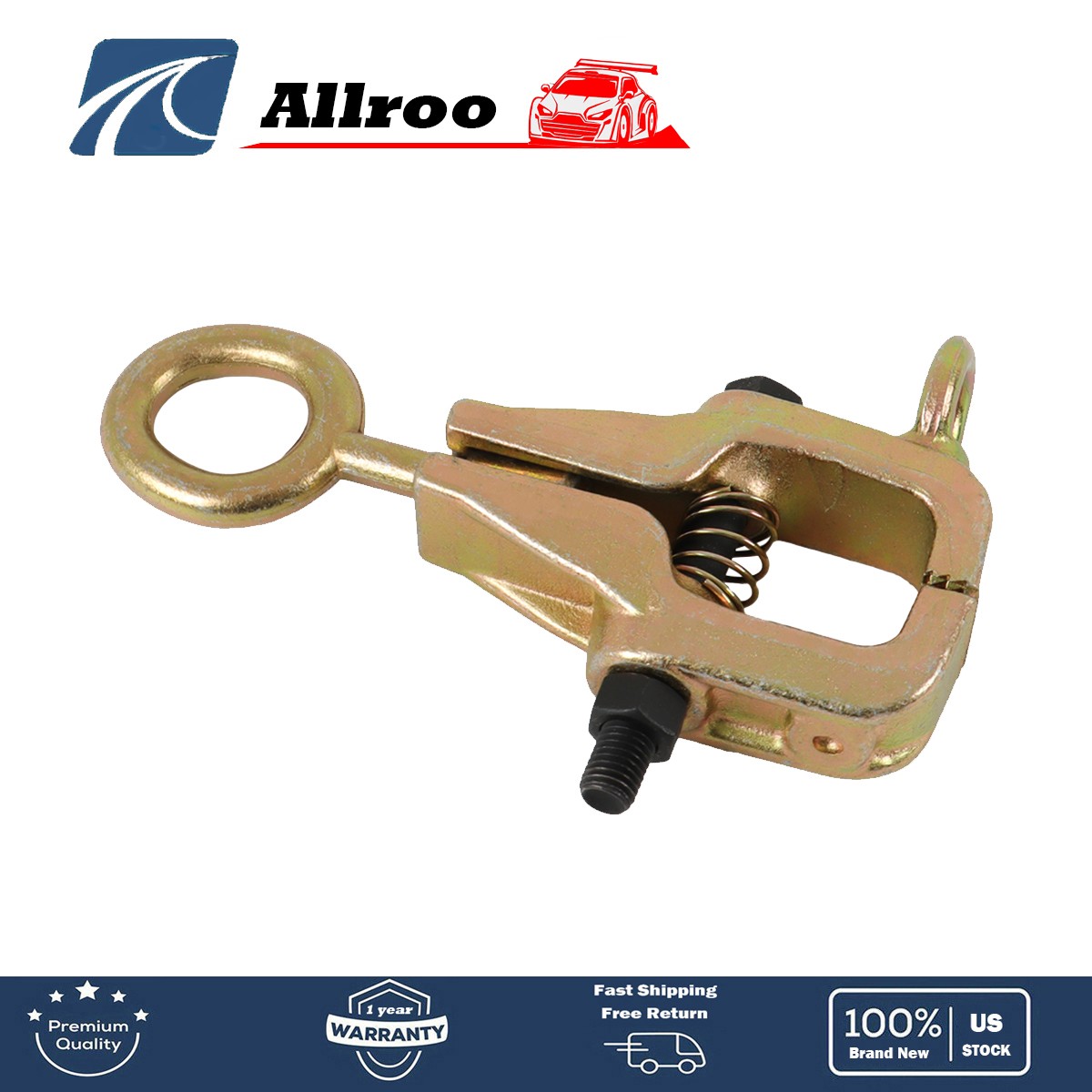 New 5 Ton 2 Way Frame Back Self-tightening Grip Auto Body Repair Pull Clamp