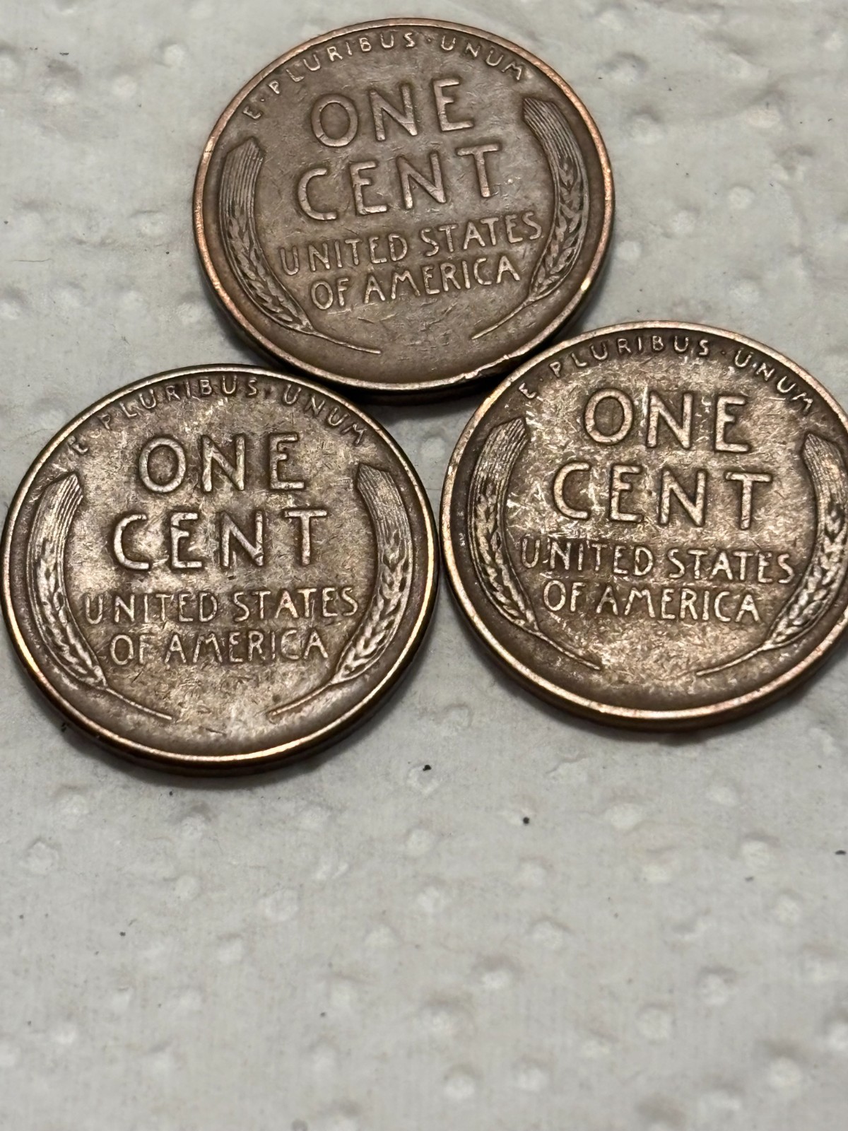 1939p,d,s lincoln cents 3 coins 1 price free shipping