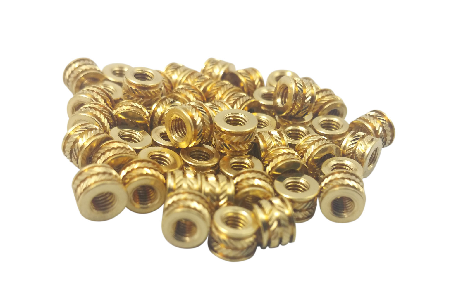 20x #10-24 Brass Threaded Heat Set Inserts for Plastic 3D Printing Brass #10 US