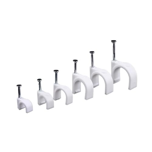 100 Cable Clamps, 4mm Cable Management, Ethernet Cable Clamps,