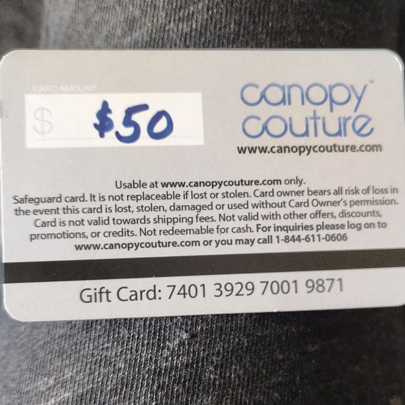 Canopy Couture $50 Gift Card - Baby, US Nationwide, No Expiration