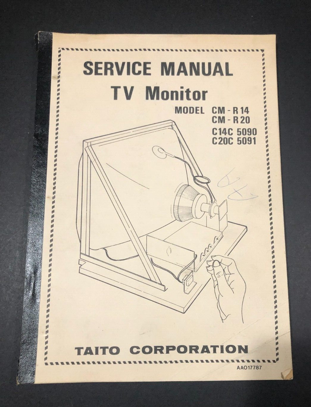 Taito TV MONITOR Service Manual CM-R14 & CM-R20