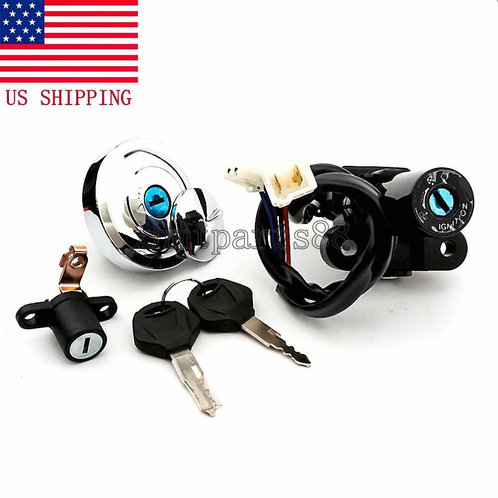 For Yamaha XVS950 V-Star Tourer 2009-2017 Ignition Switch Fuel Gas Cap Lock Keys