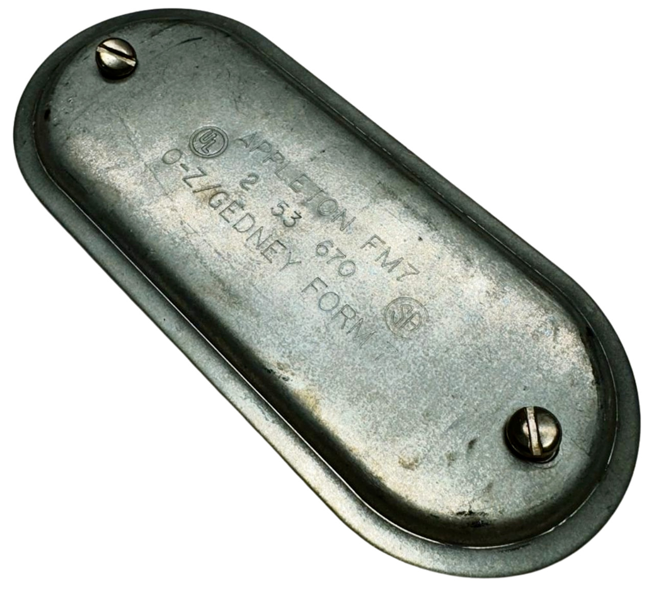 Emerson APP670IG 2" Steel FM7 Blank Cover w/Gasket Stamped Steel Cover