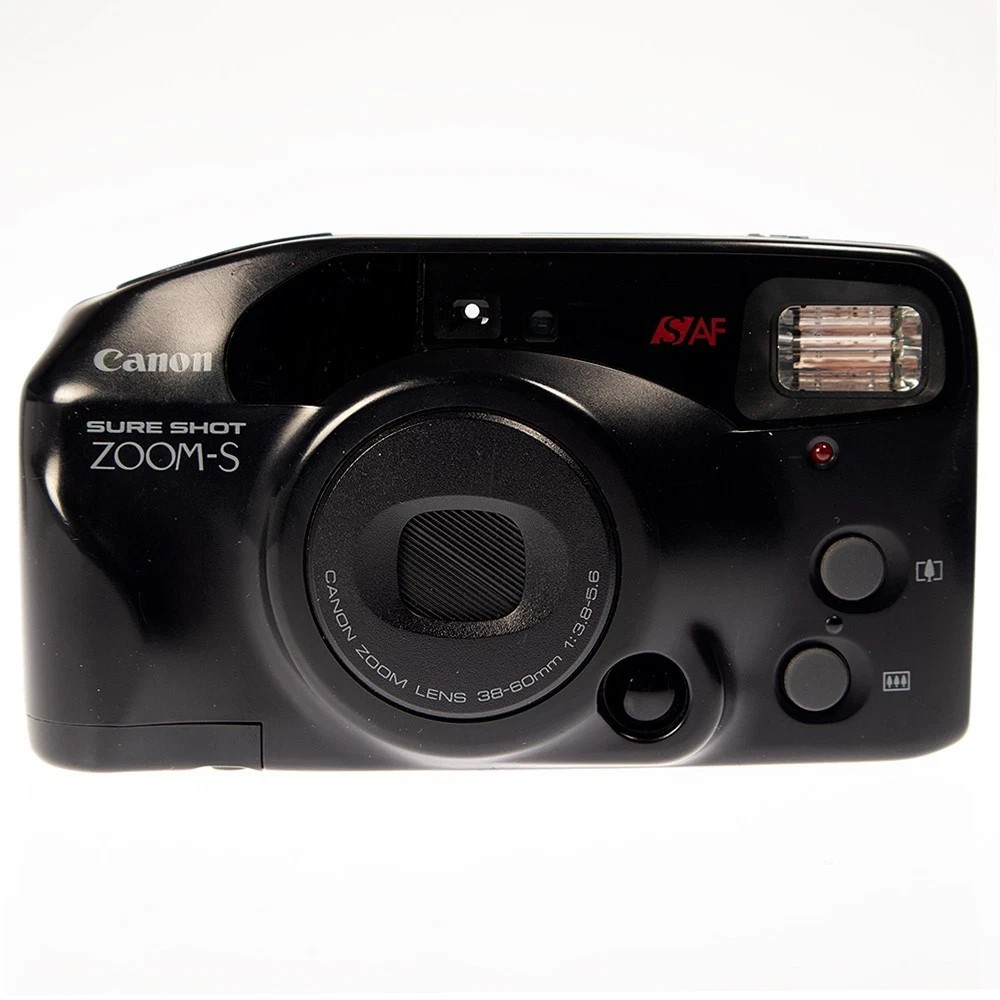 CANON SURE SHOT ZOOM-S 35MM FILM CAMERA / TESTED & WORKS / NEW BATTERY