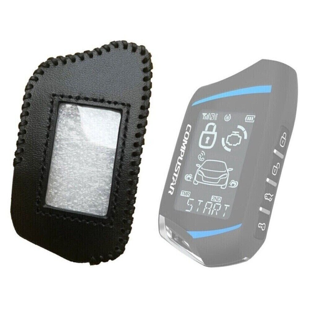 PU Leather Case for Comptar RFX-2WT9-FM Remote Comptar T9 2-Way Remote Key