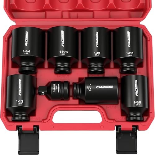 SAE Deep Impact Socket Set 8-Piece 1/2-inch Drive 1/2" | 8-Piece SAE Jumbo