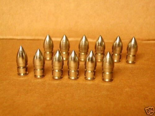 12 New 125 Grain Precision Glue-In Bullet Target Points for 2312 Aluminum Arrows