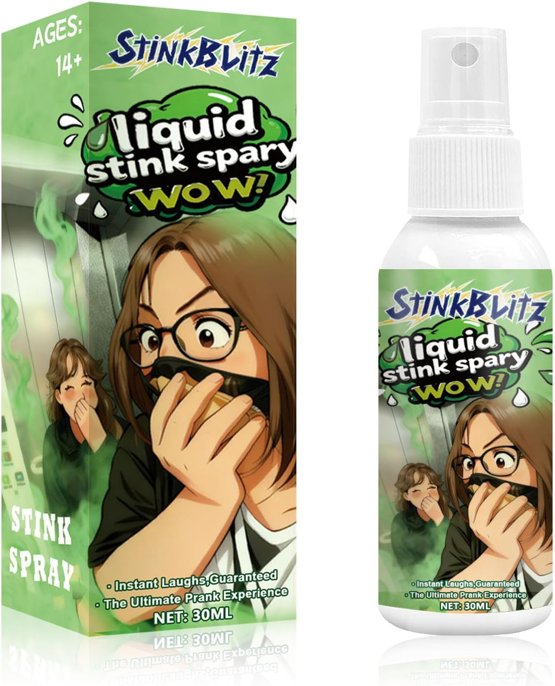 Skunk Scent Stink Spray for Pranks, Liquid Stink Spray Extra Strong, Age 14+, Lo