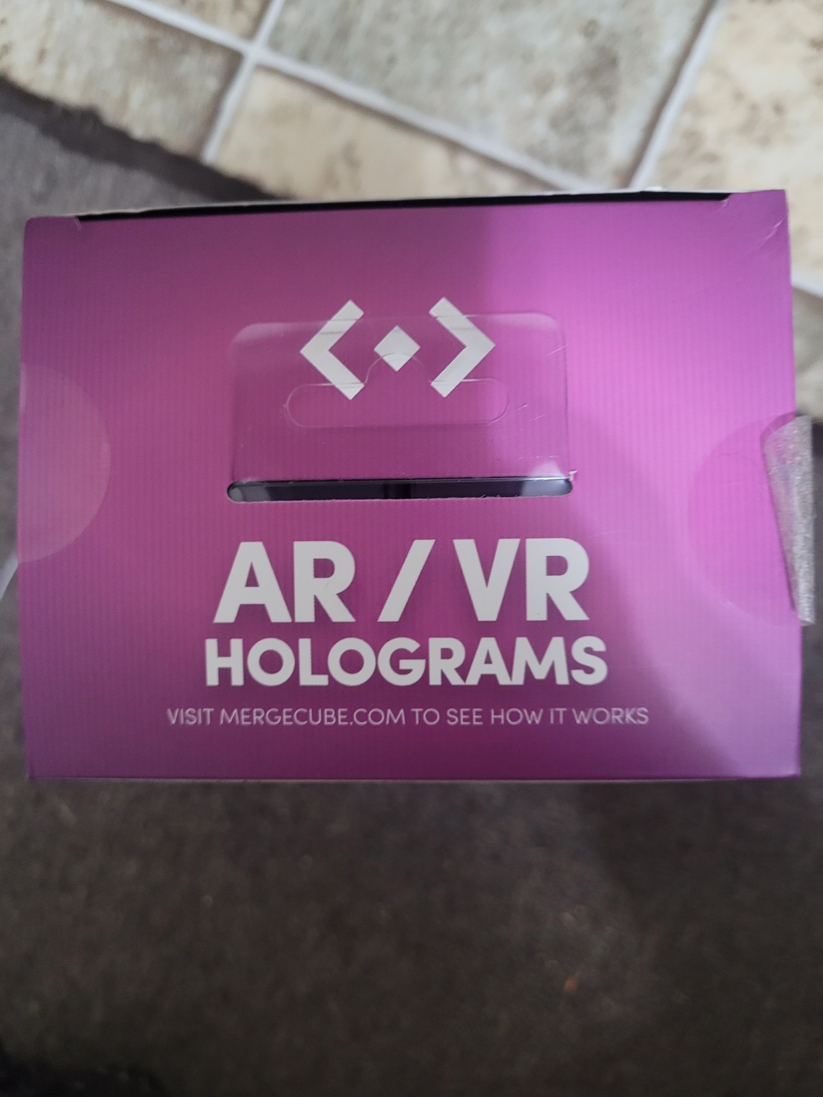 Merge Cube Holographic Toy And Learning Tool, Opened Box.