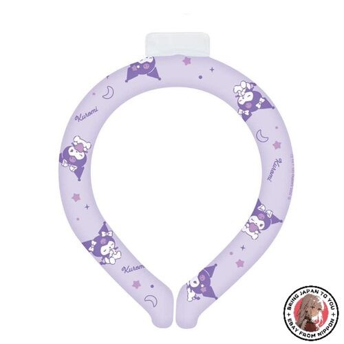 Kamio Japan Sanrio Kuromi Ice Loop Neck Cooler M Size New