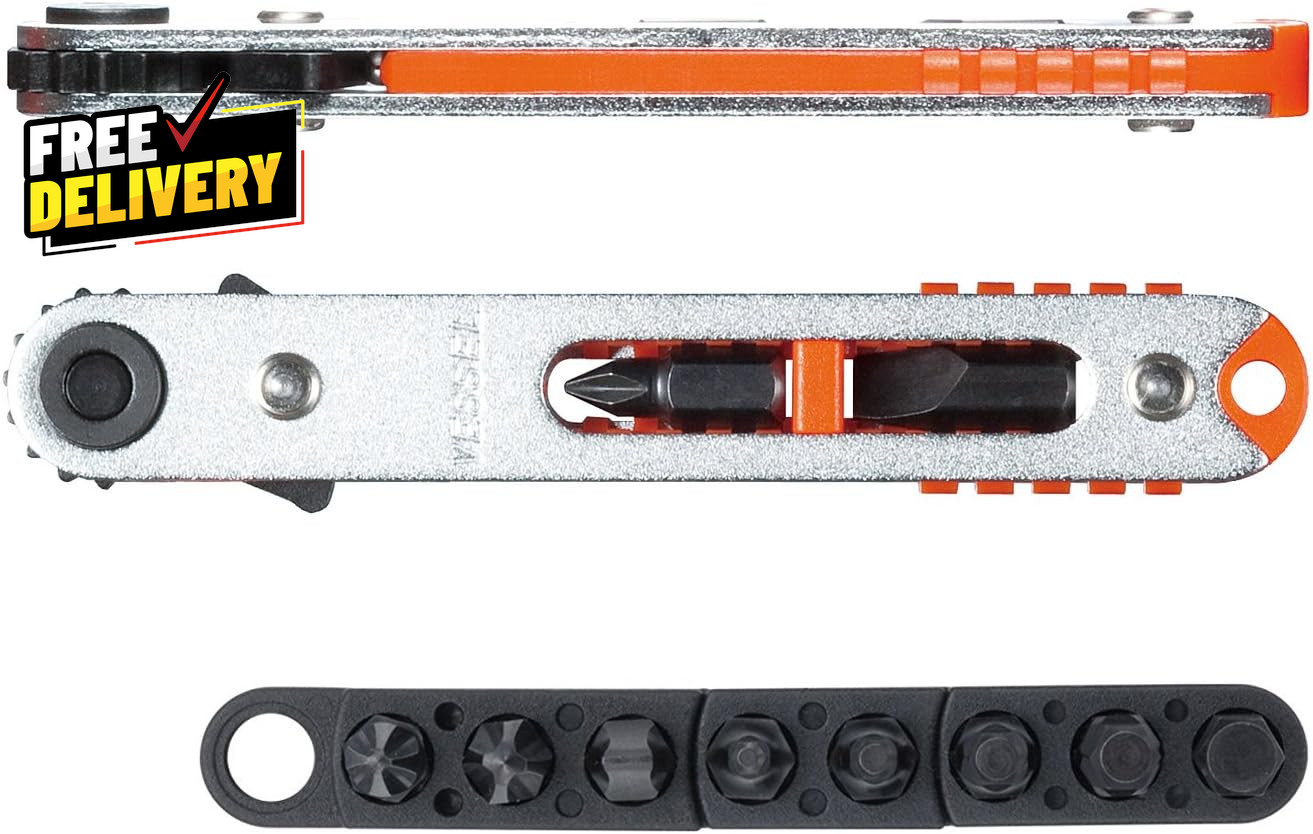 Low-Profile Flat Plate Ratchet Screwdriver Set (TD76J (Straight Type))