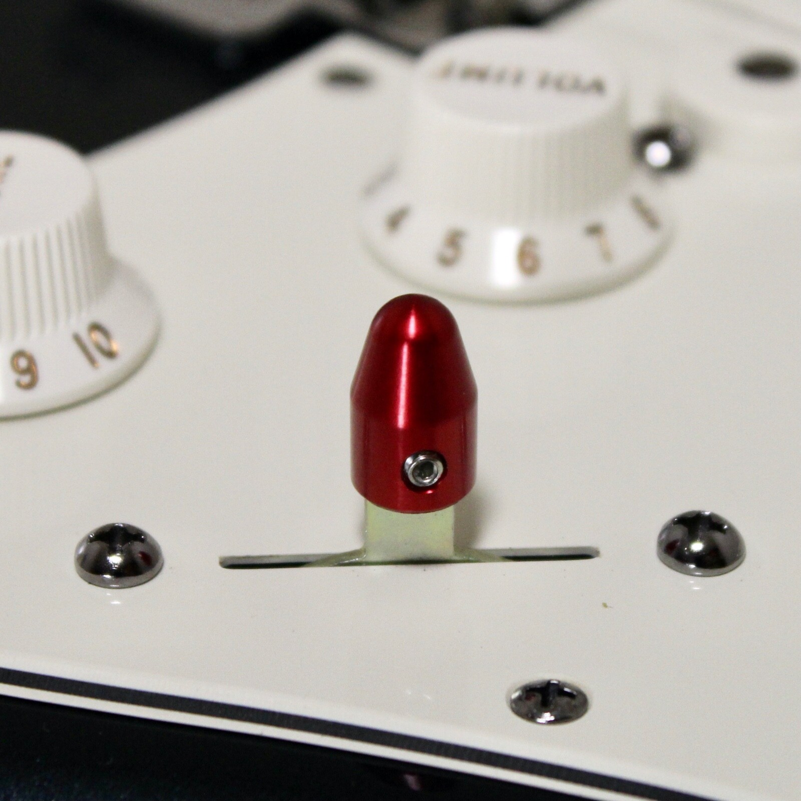 Strat Style switch tip, Crimson Red