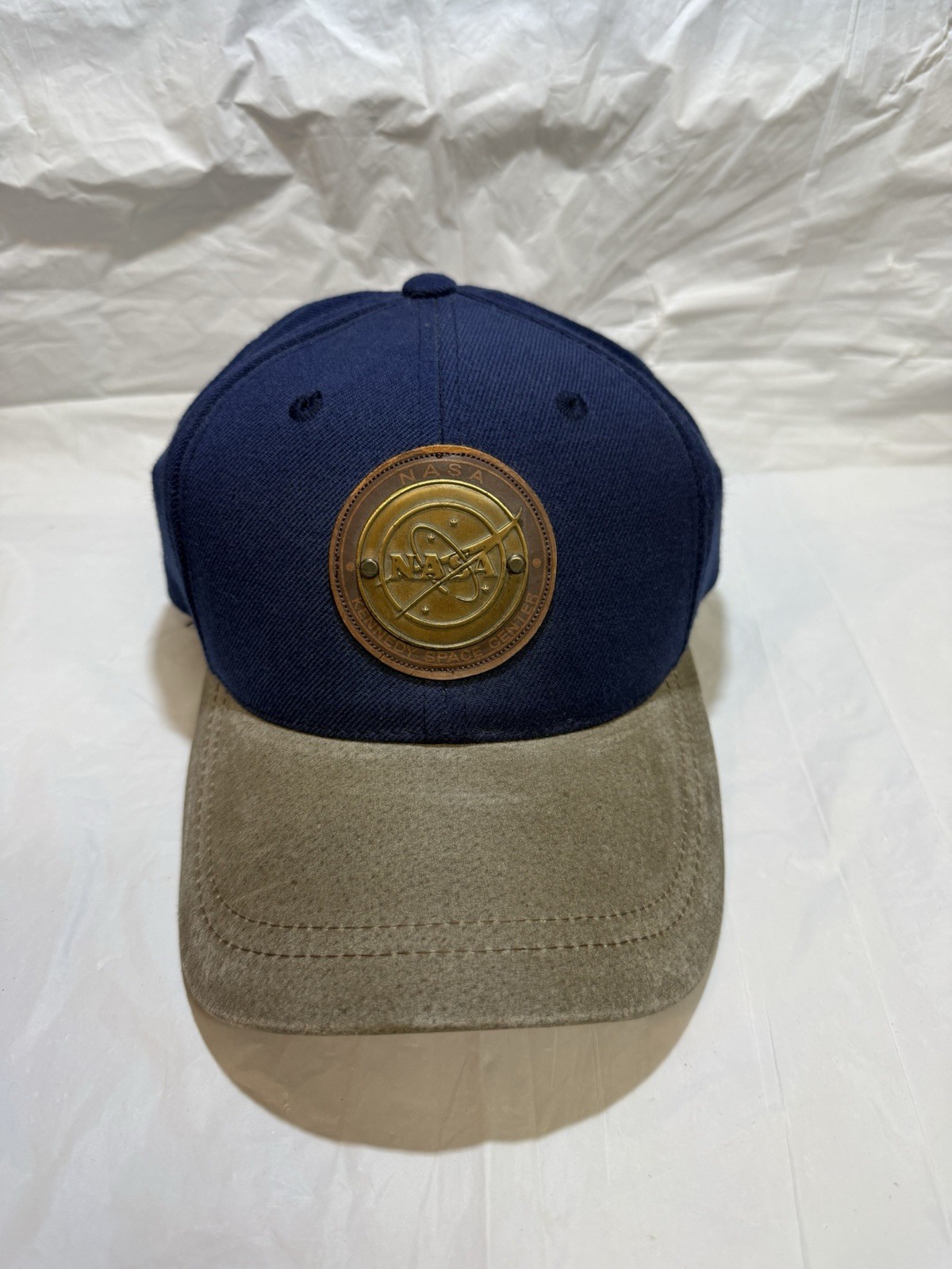 VNTG NASA Kennedy Space Center Gold Medal Hat Adjustable Strap American Needle