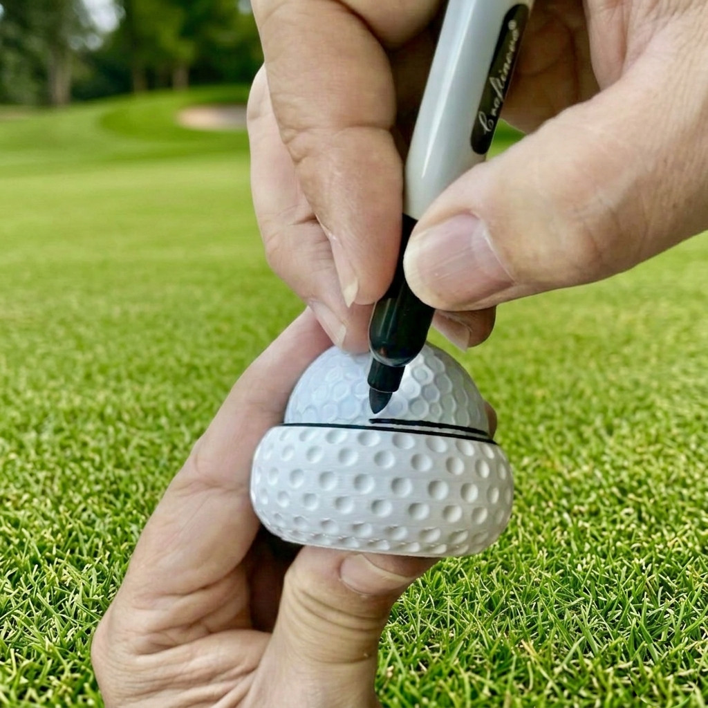 APEX ALIGN360™ Golf Ball Alignment Tool - Golf Ball Line Marker 360 Degree