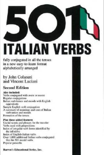 501 Italian Verbs (Barron's 201 Mandarin Chinese Verbs) - Paperback - GOOD