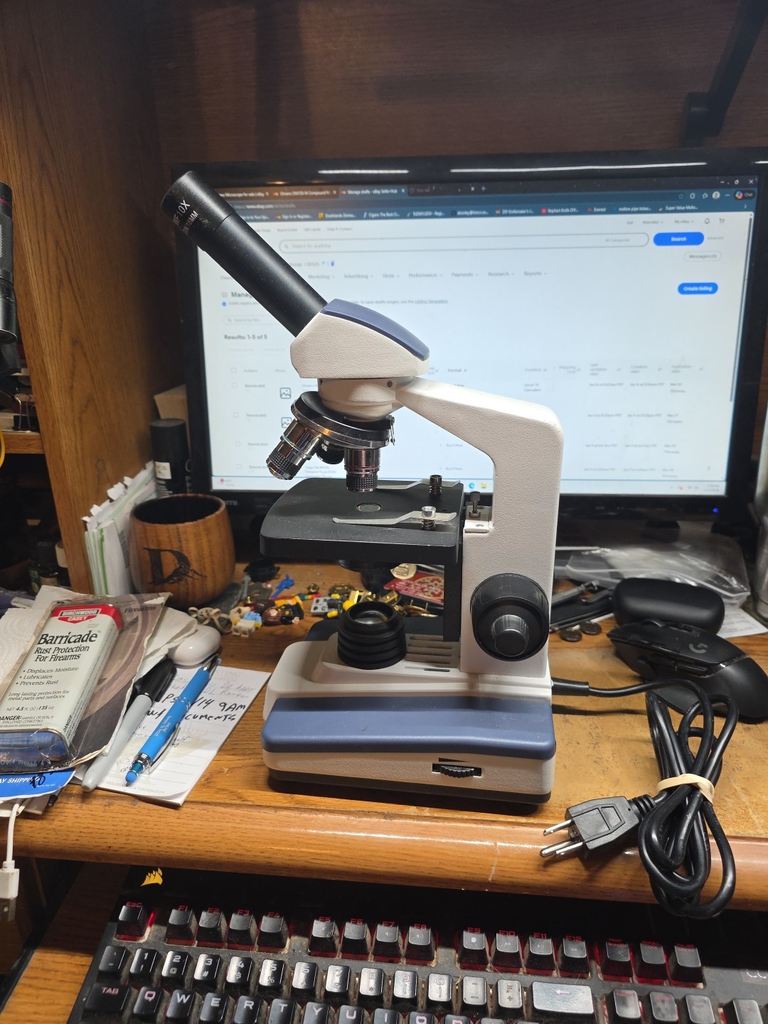 Omano OM150-M Compound Monocular Microscope 40x-400x Magnification