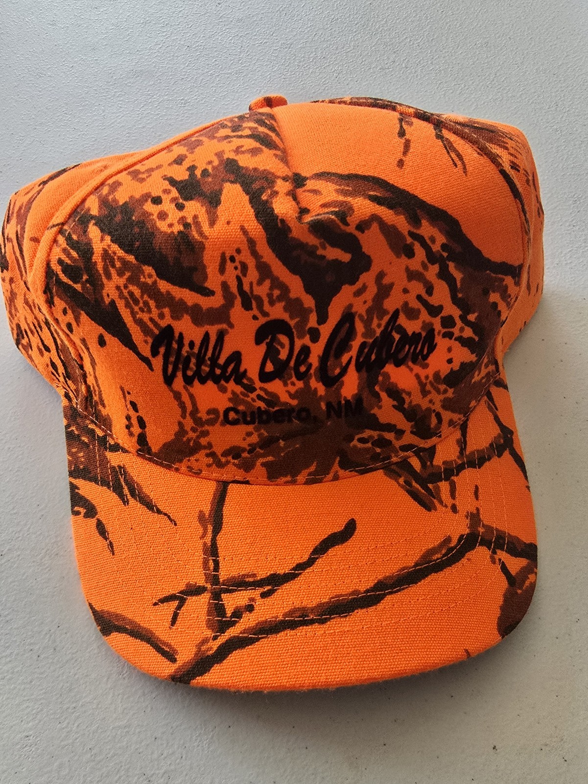 Vintage Orange Camo - Hunting - Safety - Cubero NM - Daystone brand