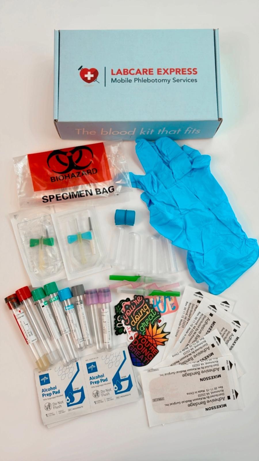 Phlebotomy Training Kit for Practice (Tubes, Tourniquet & More) Educational Use
