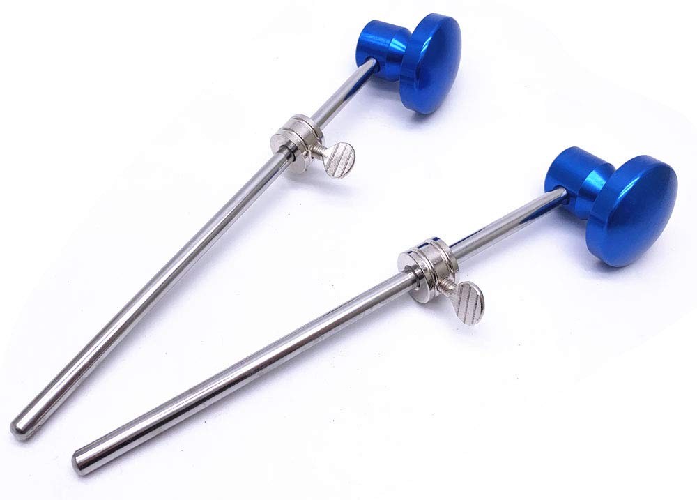 Jiayouy 2 Pieces Bass Drum Pedal Beater Aluminum Alloy Hammer Head Percussion...