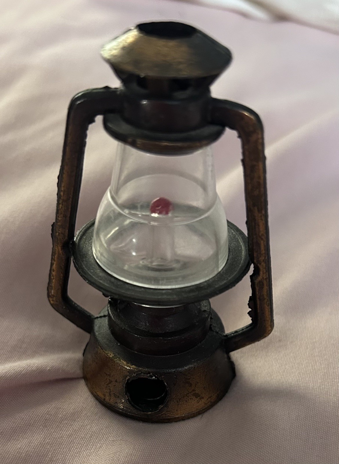VNTG Miniature METAL & Plastic LANTERN PENCIL SHARPENER; 3”