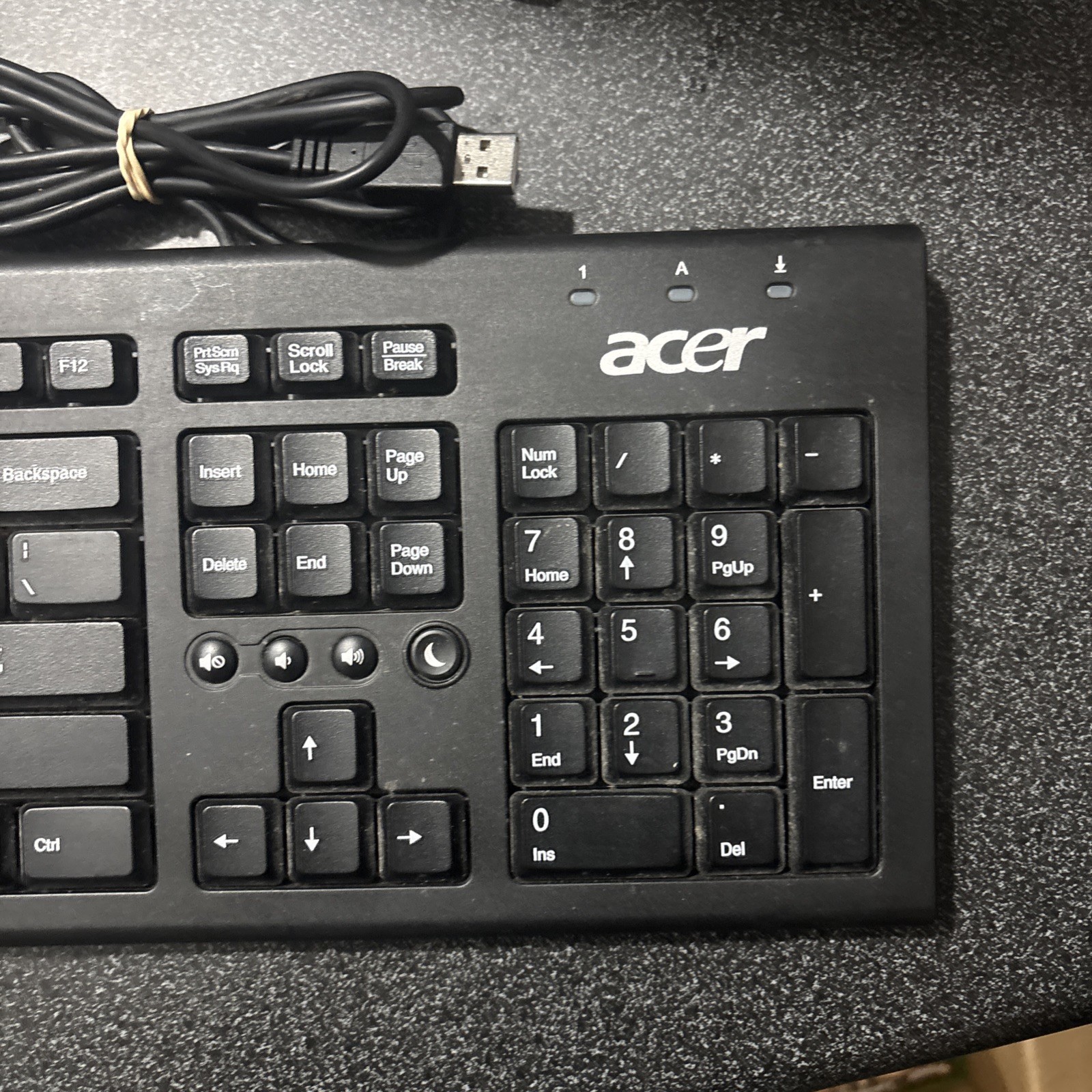 Acer Black USB UK Keyboard ( PR1101U )