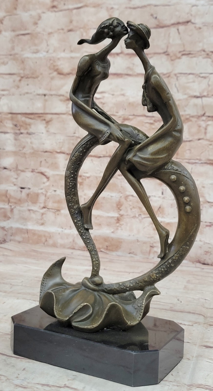Stunning Abstract Bronze Sculpture by Collet - Gift Idea Artwork