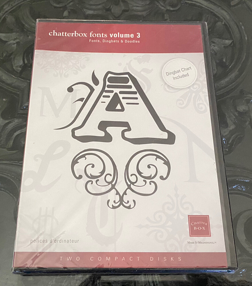 Chatterbox Fonts Volume 3: Fonts, Dingbats & Doodles New Sealed