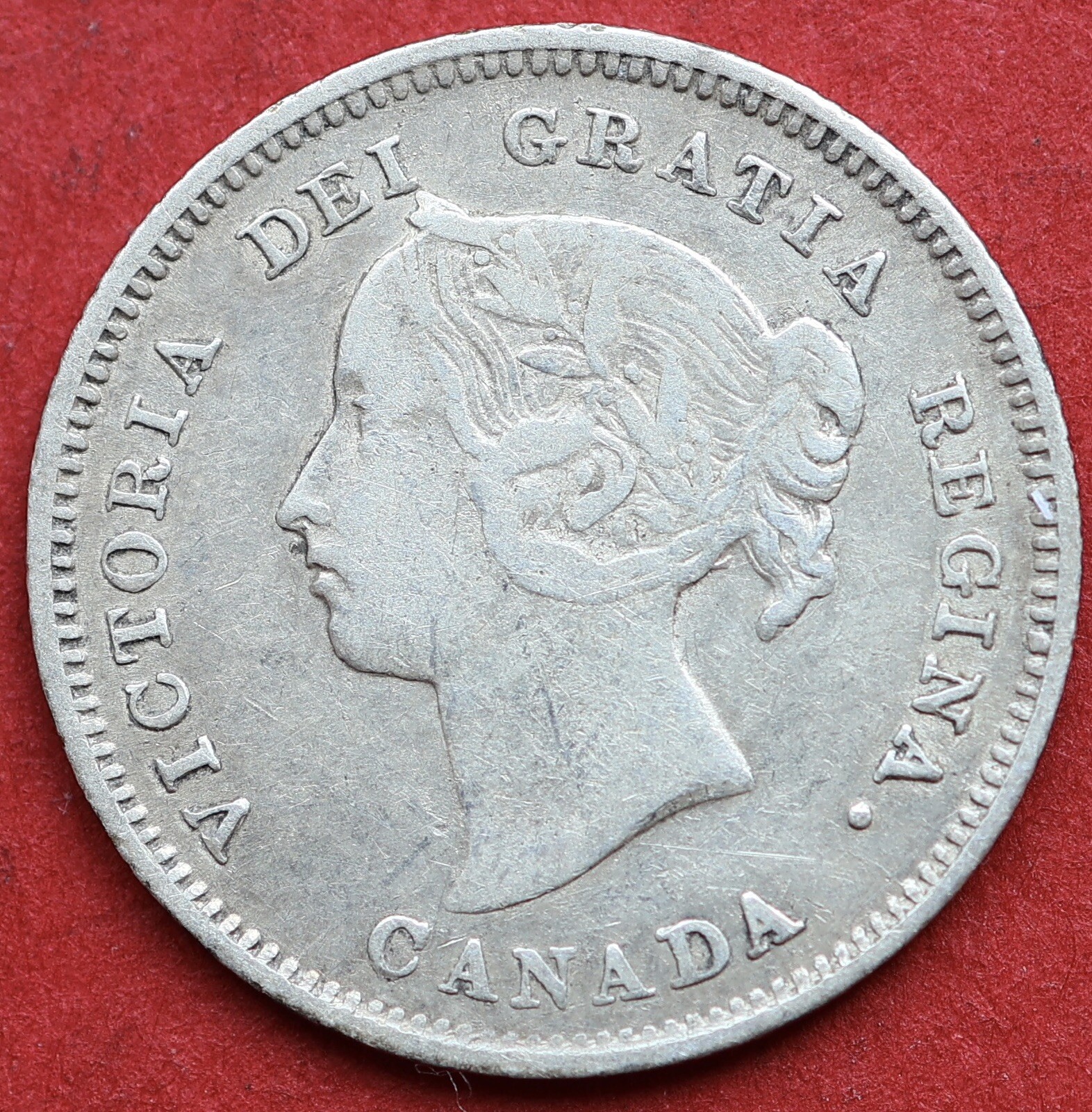 1886 Canada 5 Cents Small 6 - VF/EF - Lot#11108