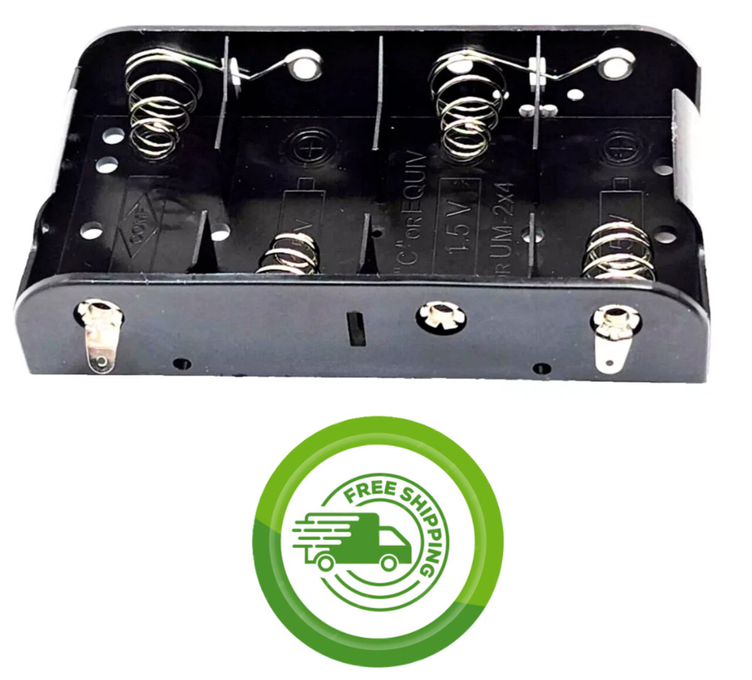 4xC Cell Battery Holder w/ Solder Lug Connection  6V - Philmore BH243
