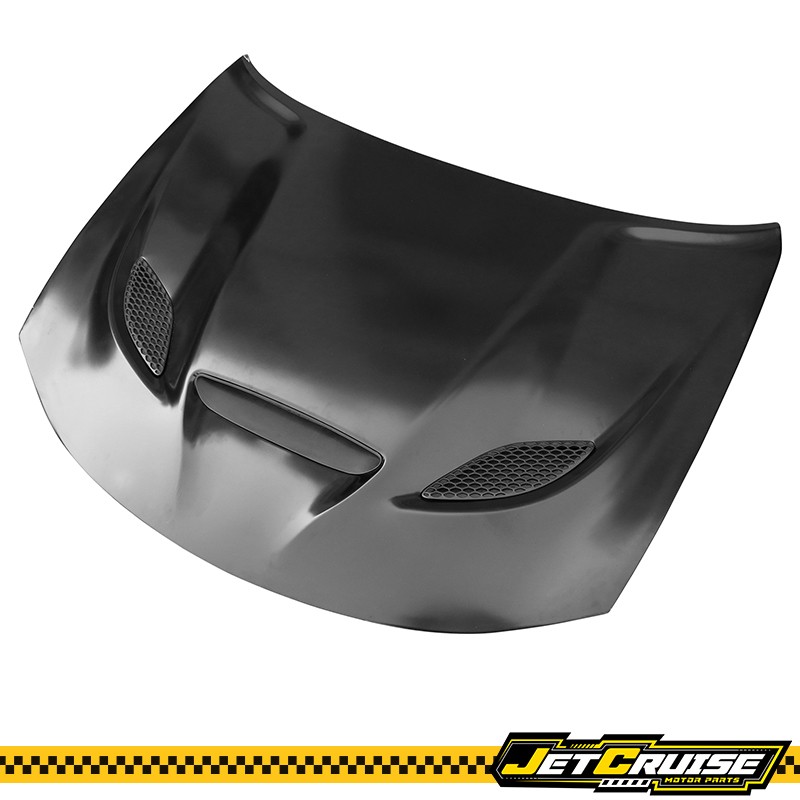 Fits 15-23 Dodge Charger SRT Hellcat Style Air Vent Hood Scoop Black Aluminum