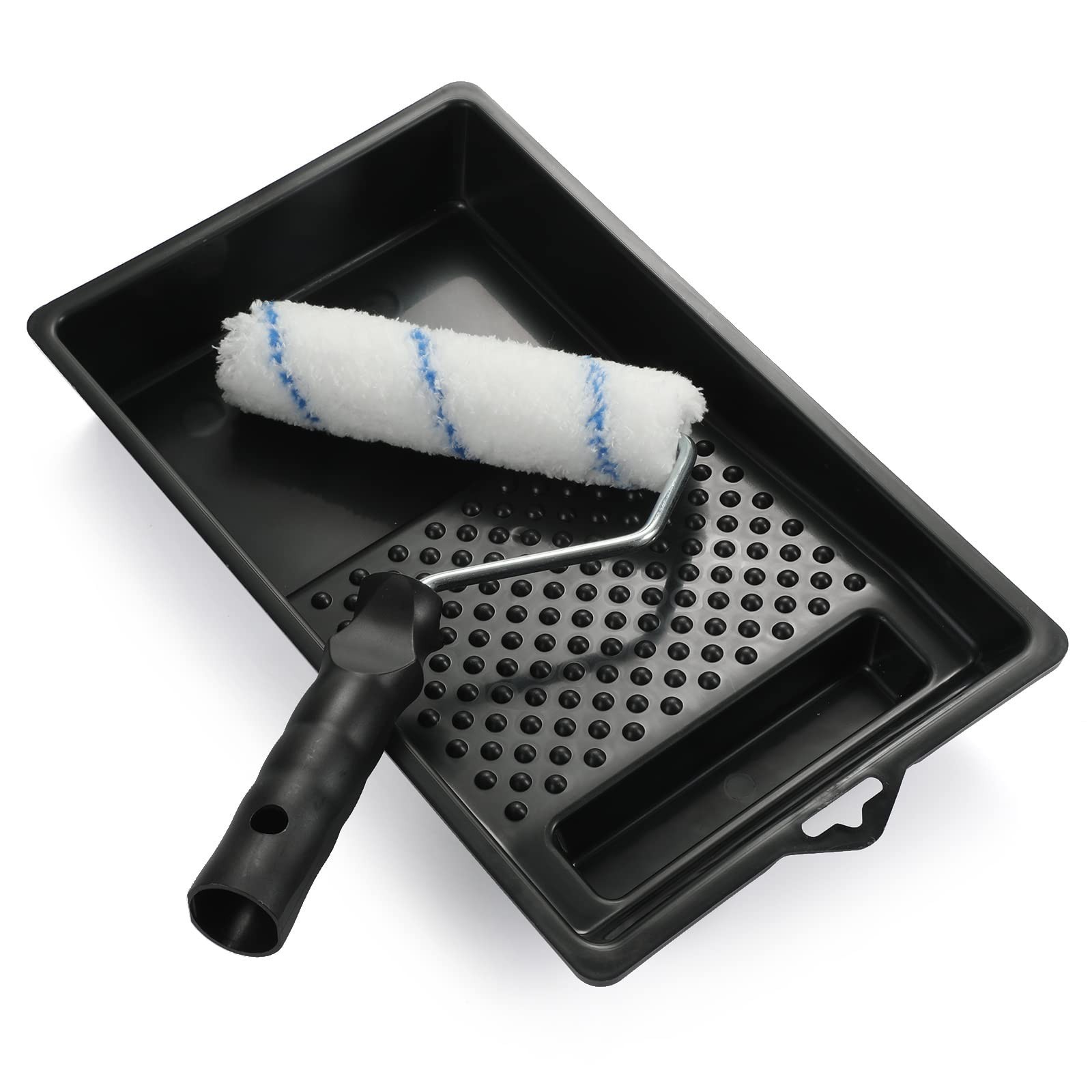Paint Roller,6 Inch High-Density Microfiber Roller Refills,Paint Tray, Mini R...